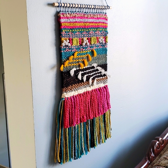 "Host Pick" Handmade weaving wall hanging/ wall art/ yarn art - Picture 2 of 4